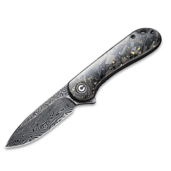 CIVIVI Elementum Damascus Gold & Carbon Fiber
