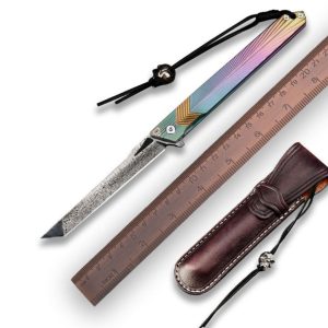Turenz Premium Sweden Powder Damascus Tanto