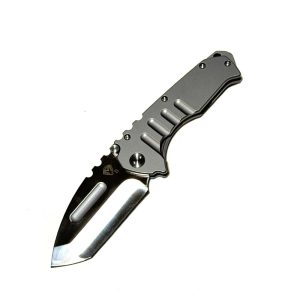 M D2 Steel Blade Folding Knife (Silver)